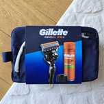 Nowy zestaw Gillette maszynka Proglide + żel Fusion 200 ml Kosmetyczka