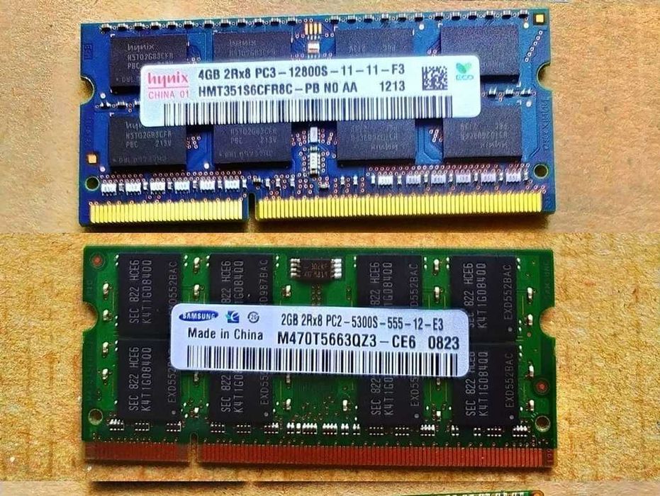 Оперативная память DDR1 - DDR3 (ПК, Ноутбук)