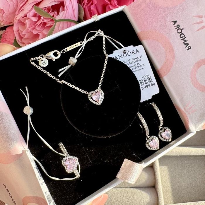 Сережки Pandora Пандора/ Серьги Pandora/ оригінал нові кільця срібло