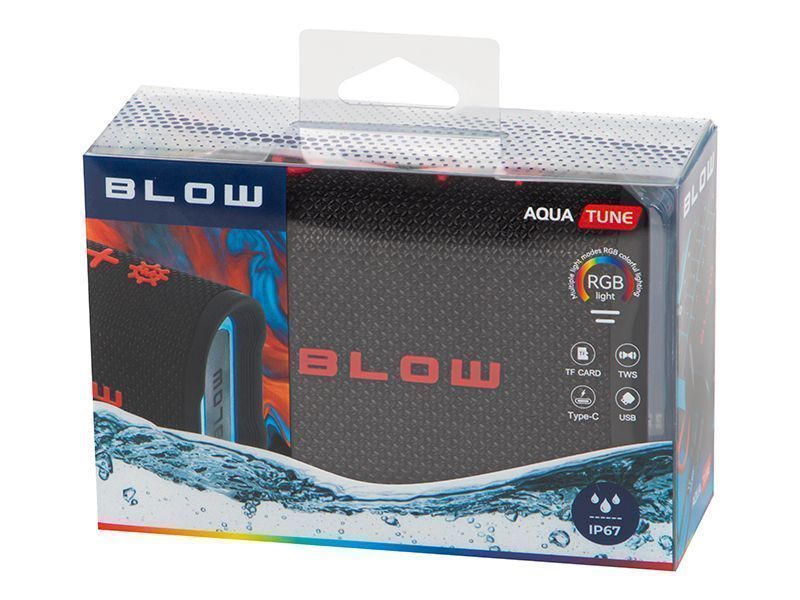 Podświetlany głośnik bezprzewodowy Bluetooth FM IP67 Blow AQUA TUNE