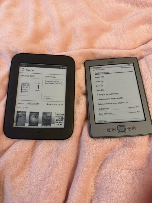Amazon kindle та Nook електроні книги