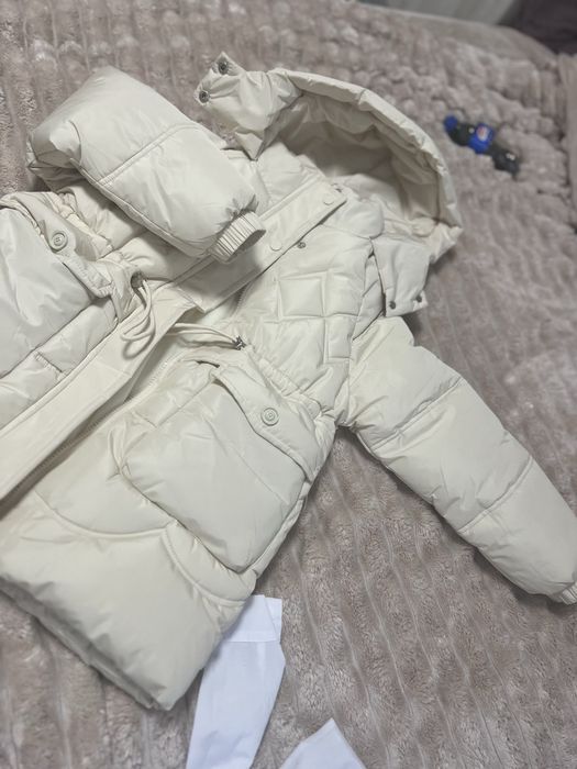 Натуральний новий пуховик пальто на дівчинку,куртка зимня