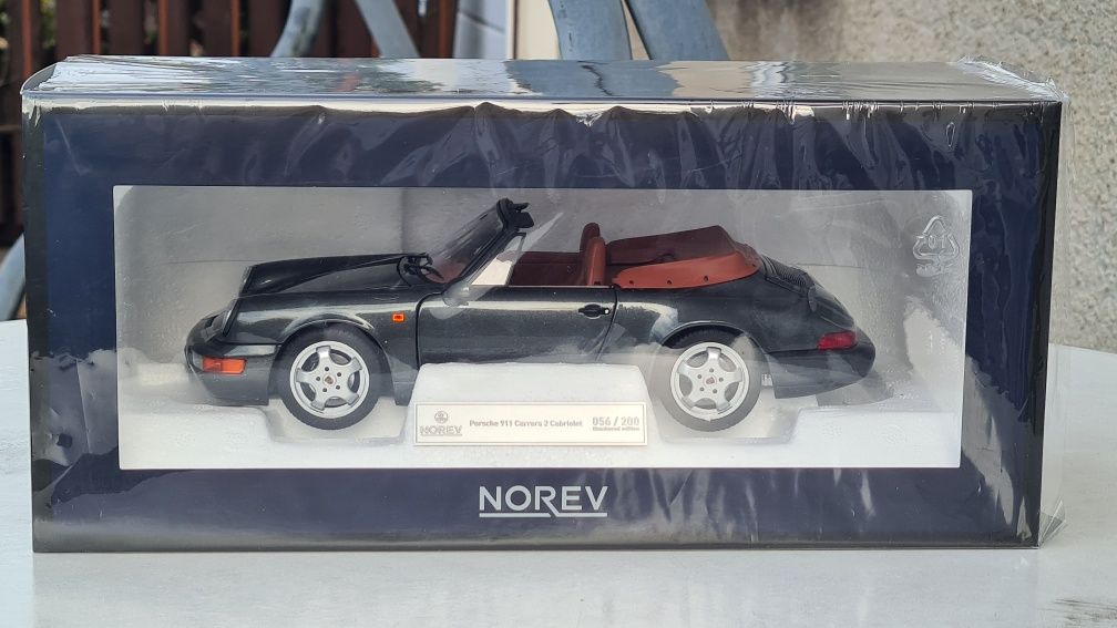 Porsche 911 (964) Cabrio Norev 1:18 limitowany 1 z 200