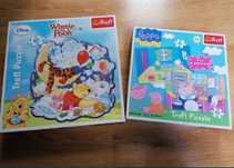 Puzzle trefl, wiek 4 +. (2 zestawy)