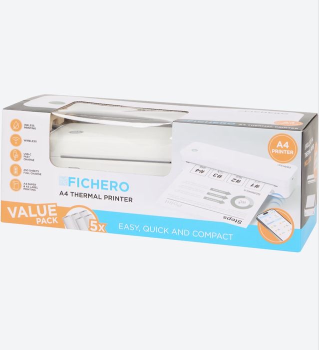 Drukarka Termiczna bezprzewodowa  A4-A5