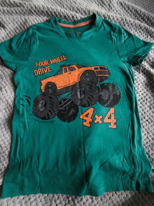Koszulka T-shirt Monster Truck 134 cm 4X4