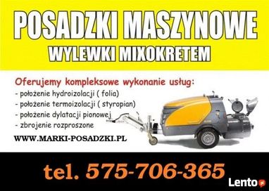 Wylewki-posadzki Maszynowe . Zacieranie mechaniczne -