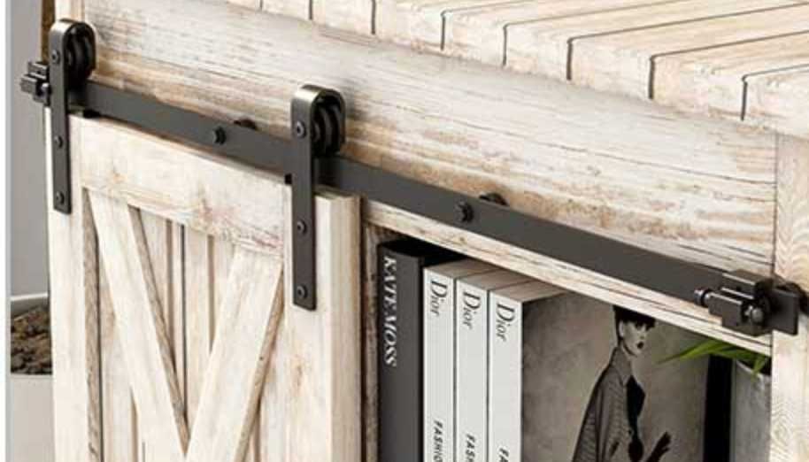 System Do Drzwi Przesuwnych 152 cm, prowadnica LOFT RETRO zestaw
