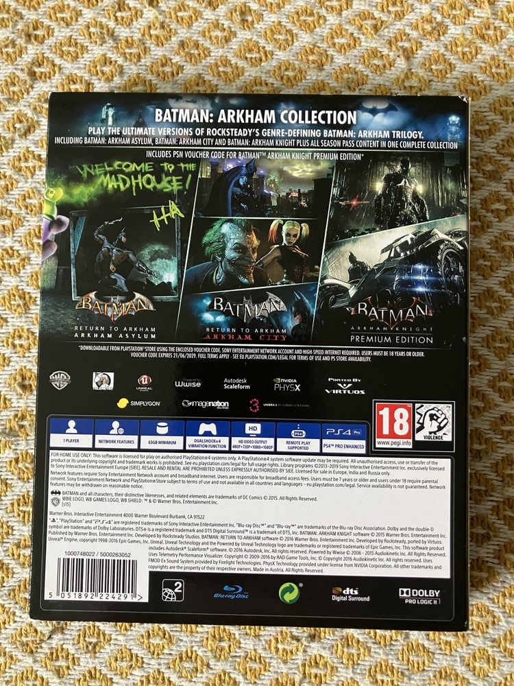 Batman Arkham Collection Steelbook PL PS4 UNIKAT