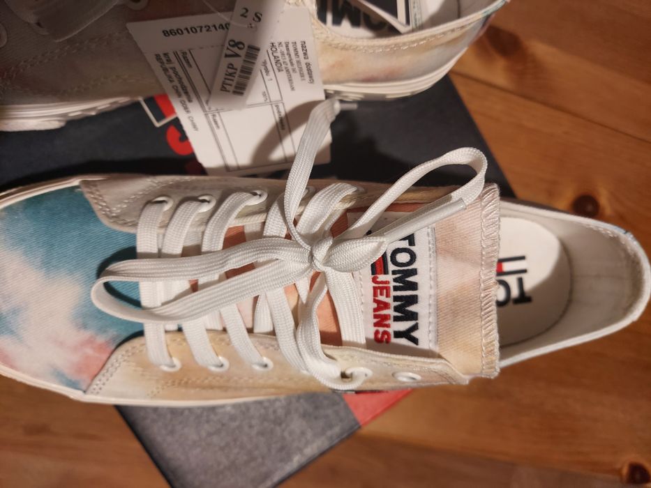 Buty  tommy Hilfiger jeans flatform print okazja super wzór! 38,39,40,