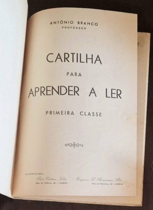 CARTILHA PARA APRENDER A LER de António Branco