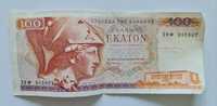 Banknot kolekcjonerski 100 Etakon Drachm Grecja rok 1987