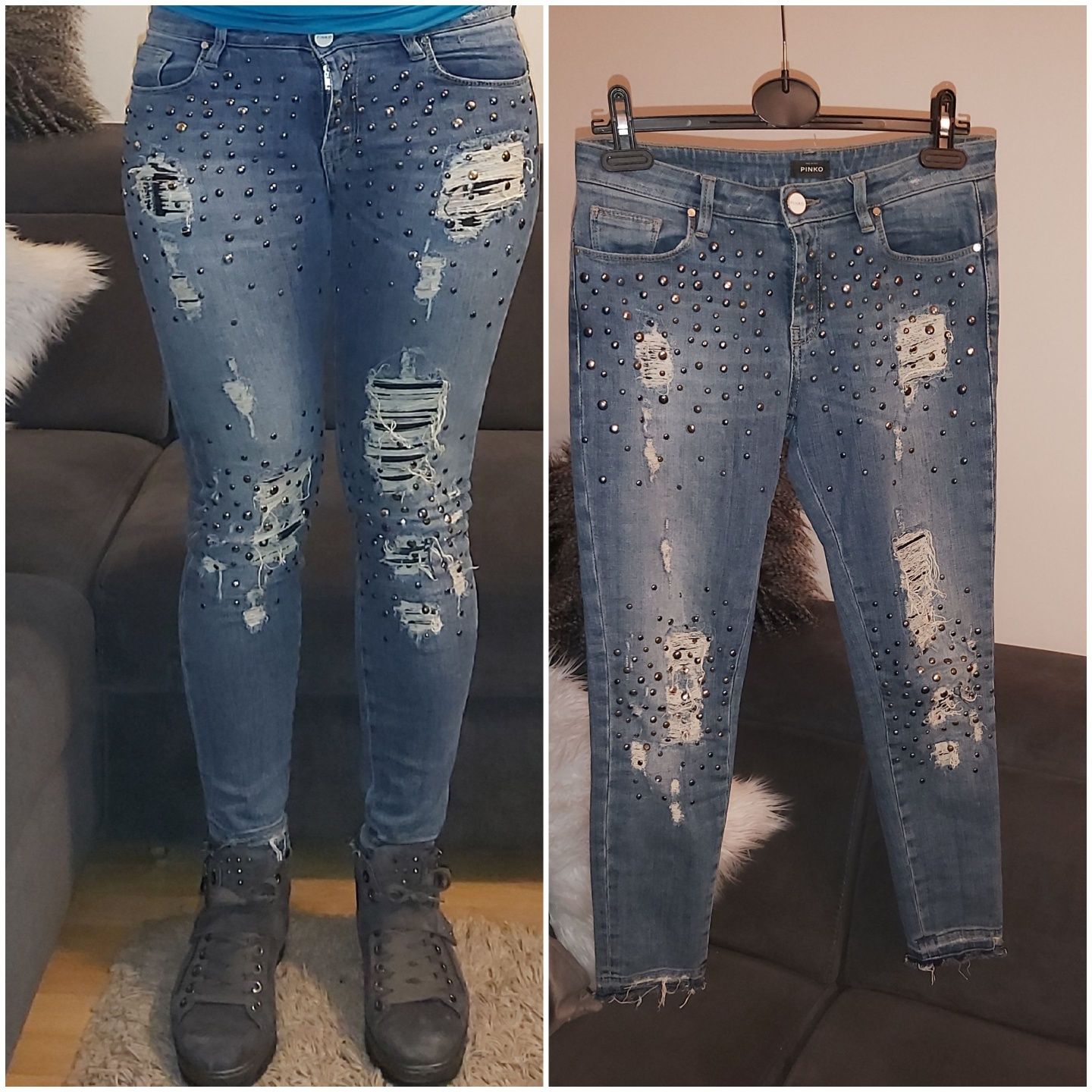 PINKO spodnie jeansowe rozmiar 27  S-M