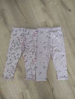 2 szt legginsy Sinsay wzór jesienny r 92 wypadają mniejsze jak 86