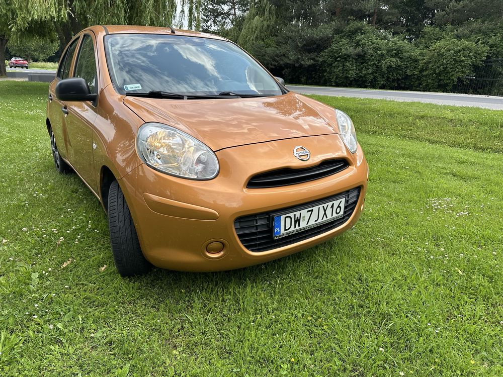 Nissan Micra k13 5drzwi 2011 salon pl bezwypad.80tys km przebieg klima
