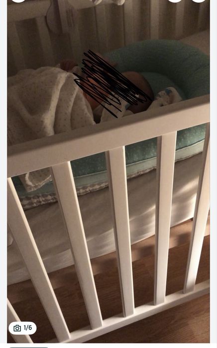 Lindo Berço estilo nórdico + colchão (evolutivo dos 0 aos 3 anos)