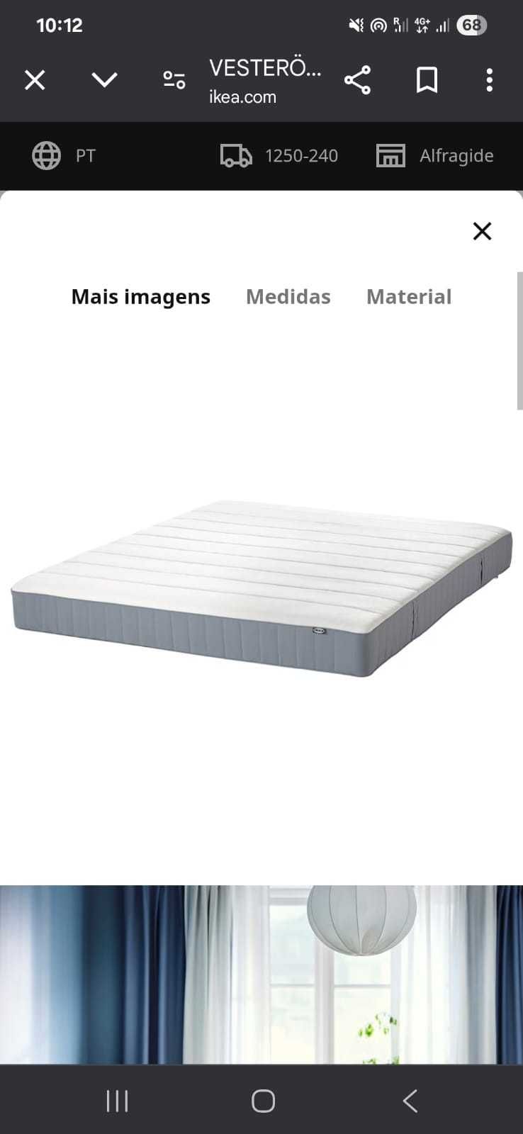 Cama casal com colchão