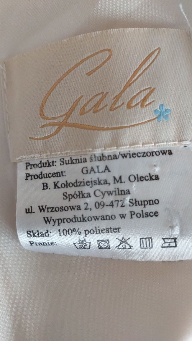 Suknia ślubna zwiewna ażurowa spódnica bluzka boho beżowa