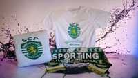 T-shirt e Almofada do Sporting