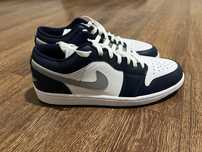 Кросівки Nike Air Jordan 1 Low Midnight Navy Blue/White 553558-141