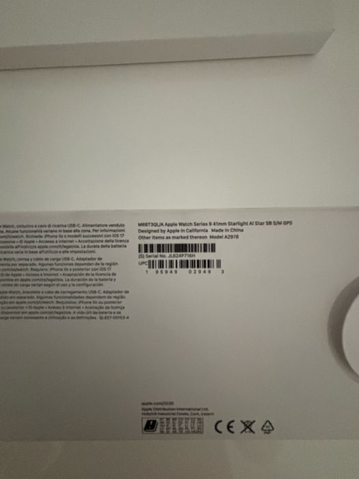 Apple watch series 9 41mm Starlight fatura e garantia até 08/2027