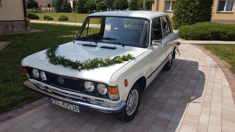 SAMOCHÓD do Ślubu Fiat 125p biały Rzeszów i okolice