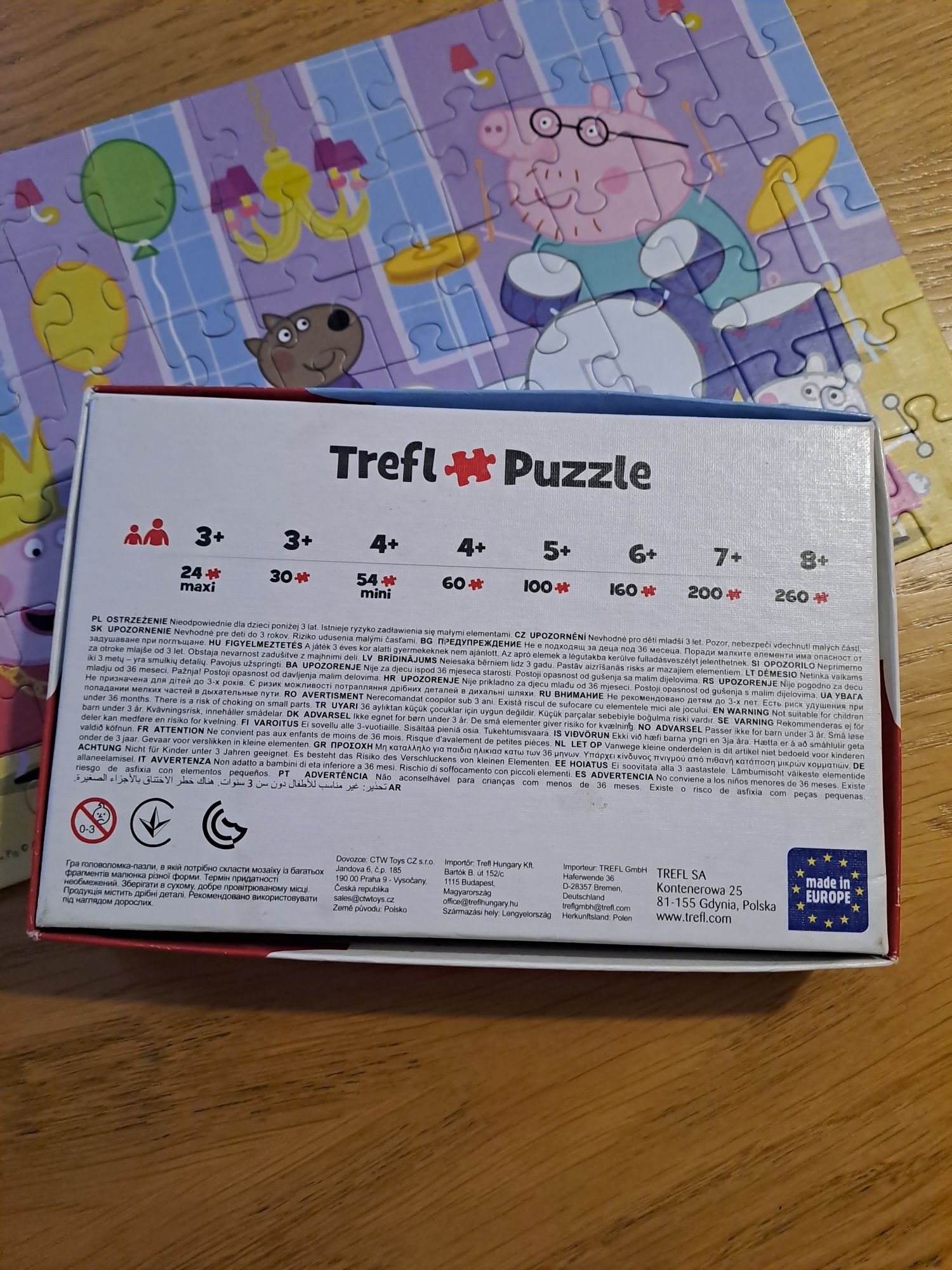 Puzzle Trefl Świnka Peppa 4+