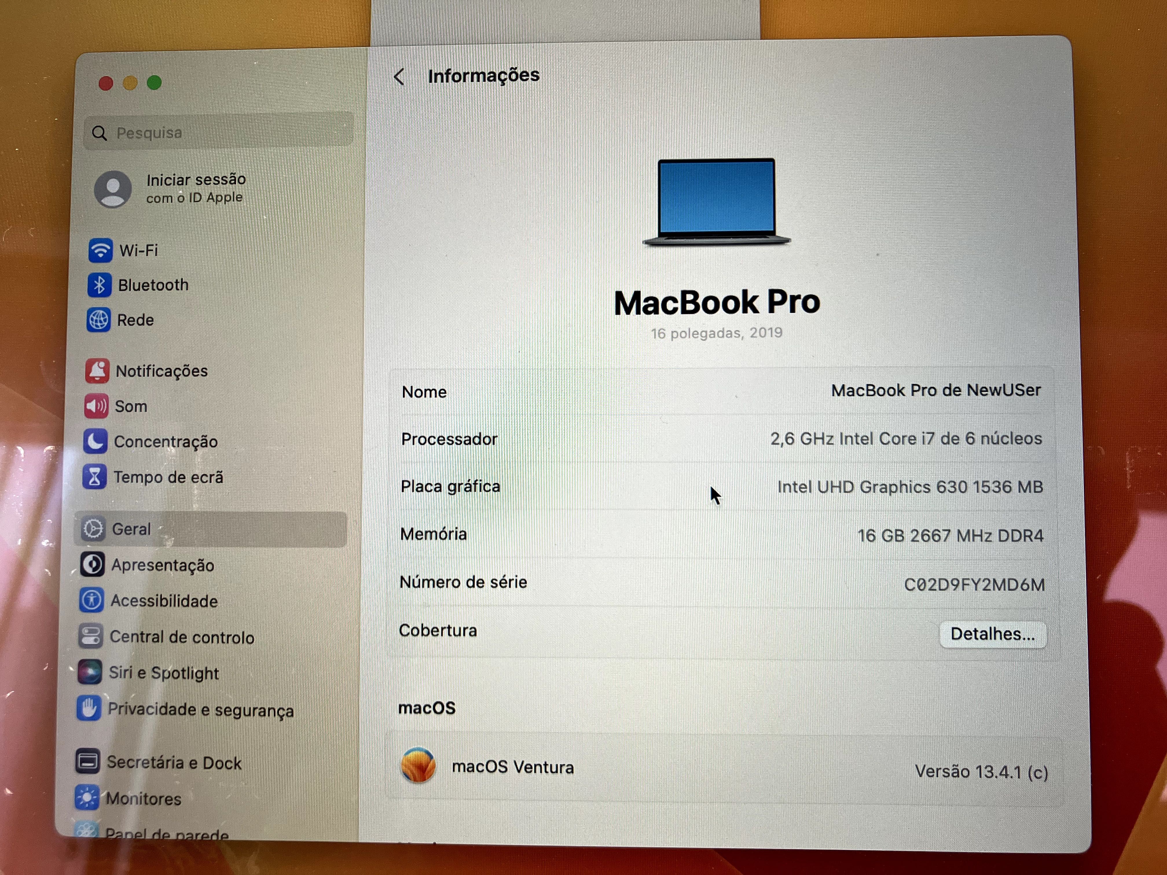 MacBook Pro 16'' (2019)