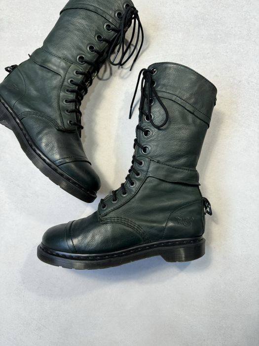 Кожаные ботинки Dr. Martens женские высокие сапоги (оригинал)