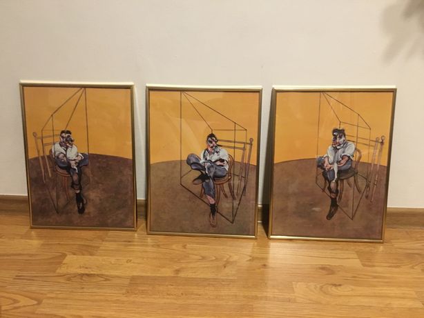 Tryptyk Francis Bacon - Three Studies of Lucian Freud, obraz, obrazy