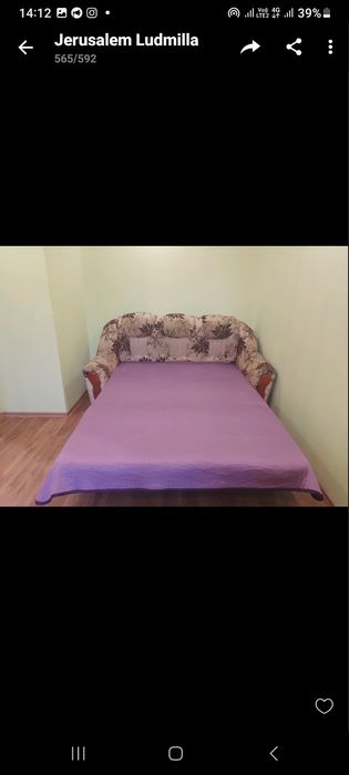 Диван розкладний гарної якості, розмір в розкладеному вигляді 190/200