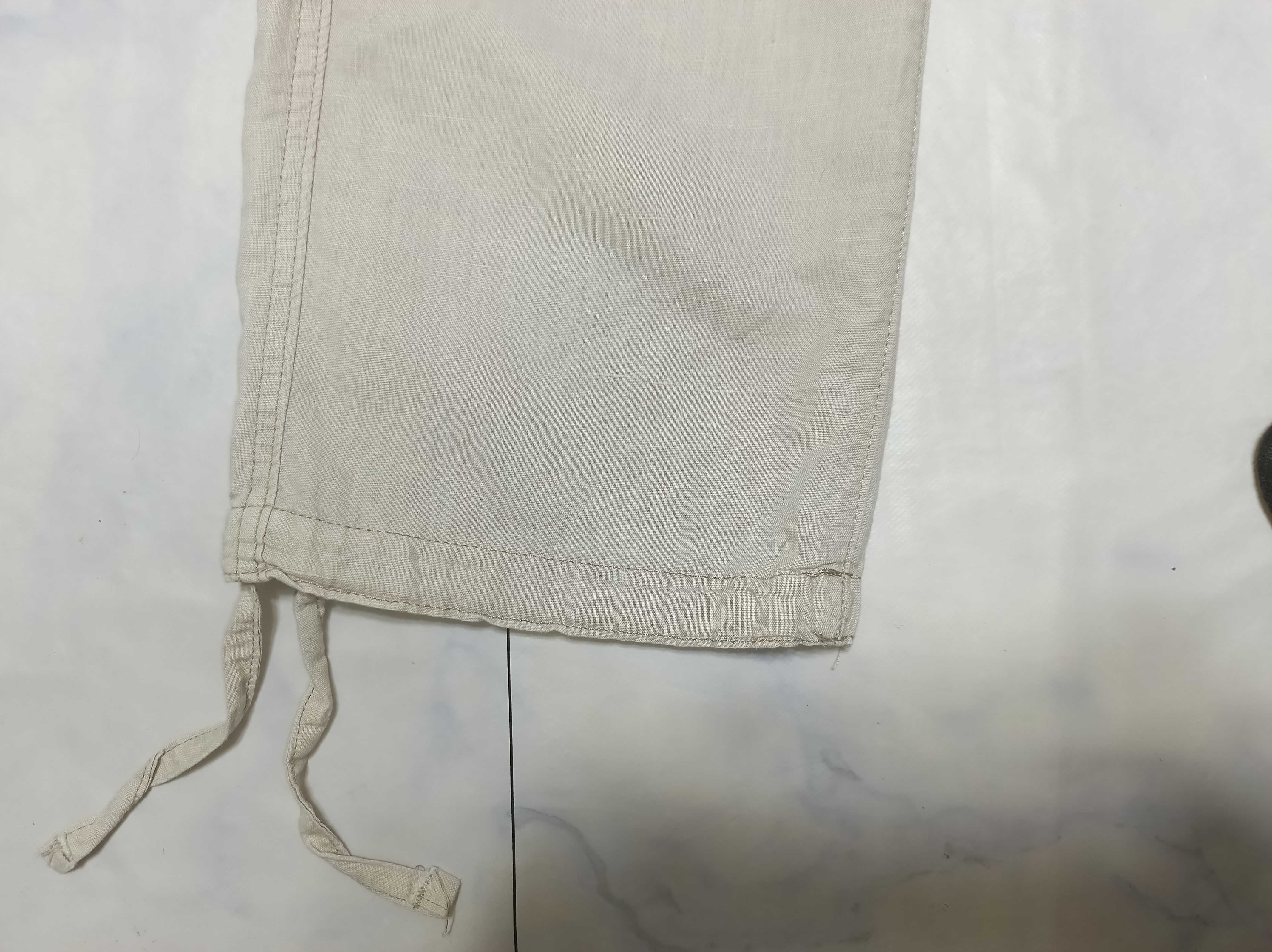 Мужские летние льняные штаны L.O.G.G. by H&M (EUR 32, укр. 50, беж)