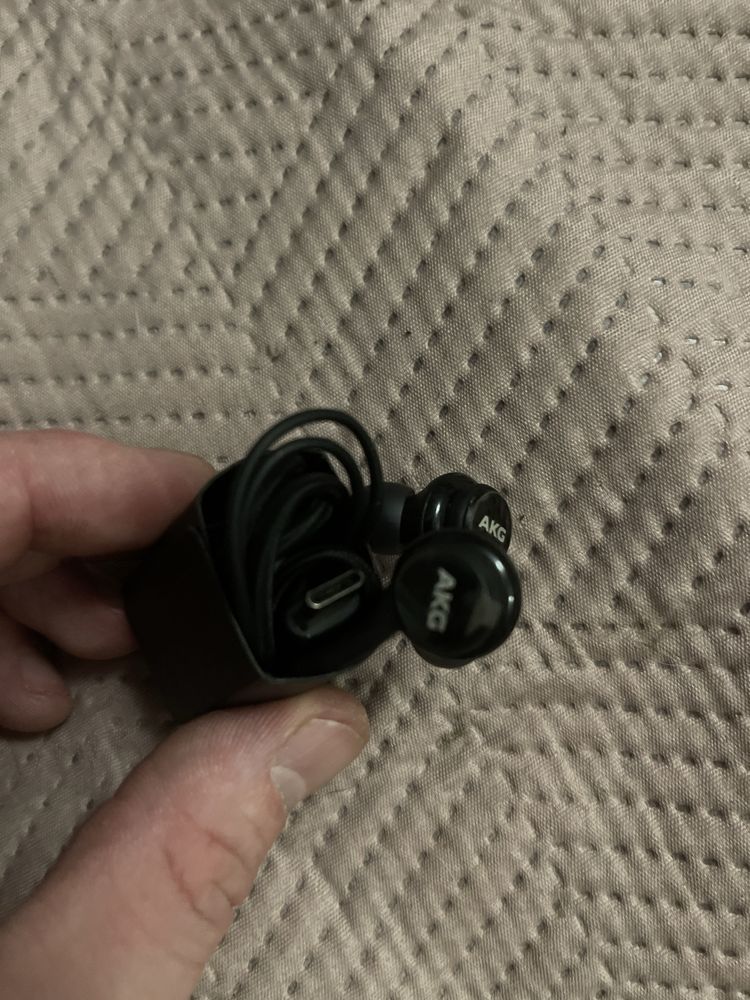Słuchawki SAMSUNG AKG USB Typ-C Type C Kabel Czarne Oryginalne