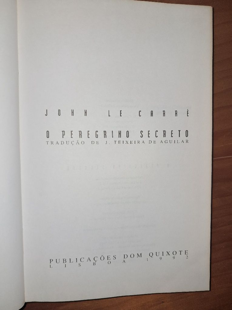Livro O Peregrino Secreto de John Le Carré