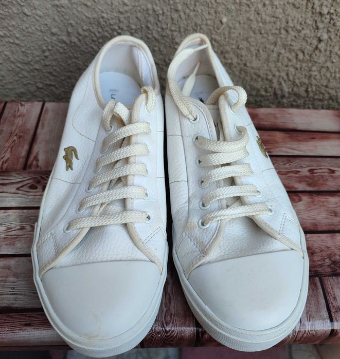 Жіночі шкіряні кеди Lacoste р.40