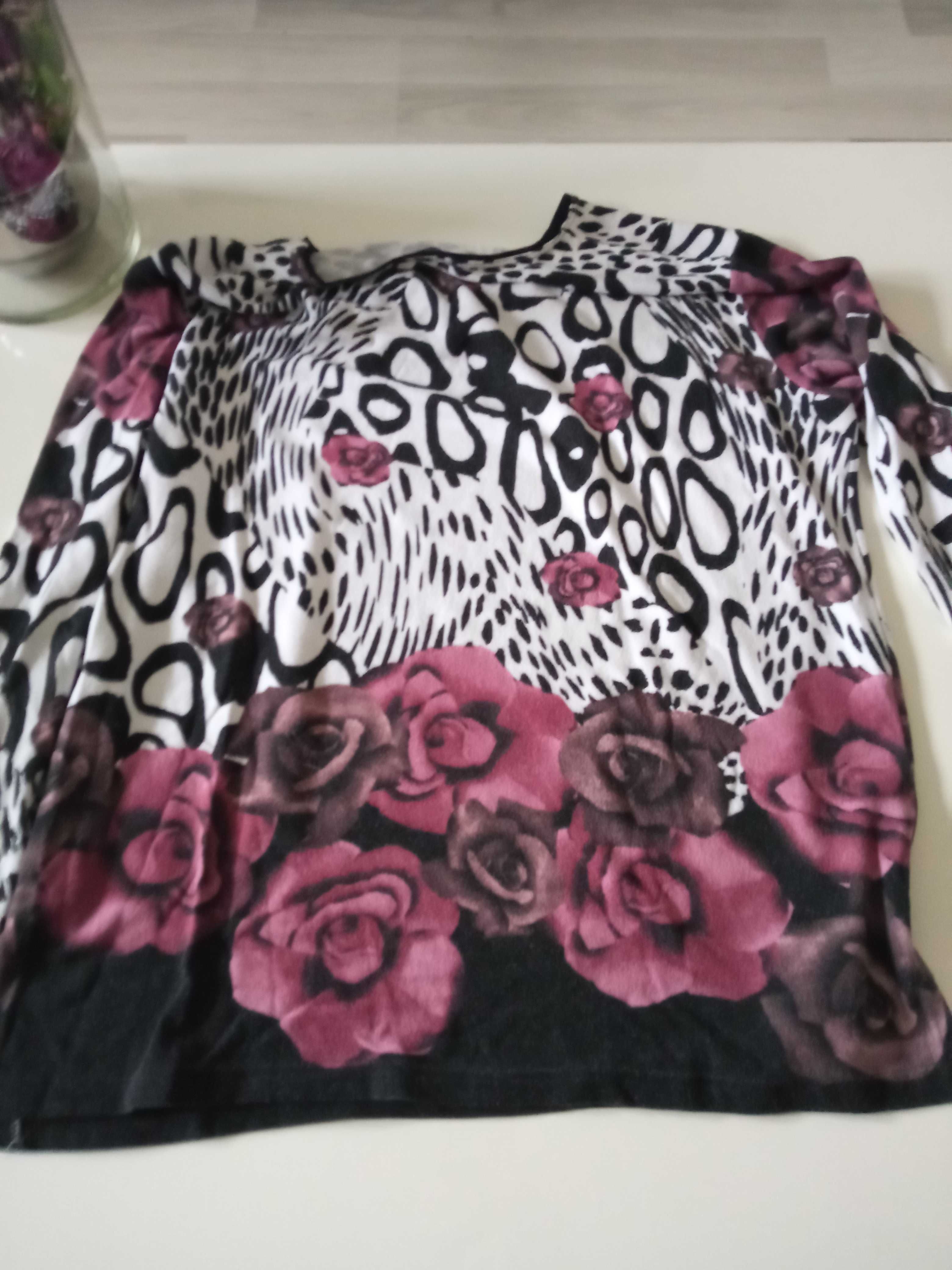 MHC Collection damski lekki sweterek bluzka wzorzysta r L