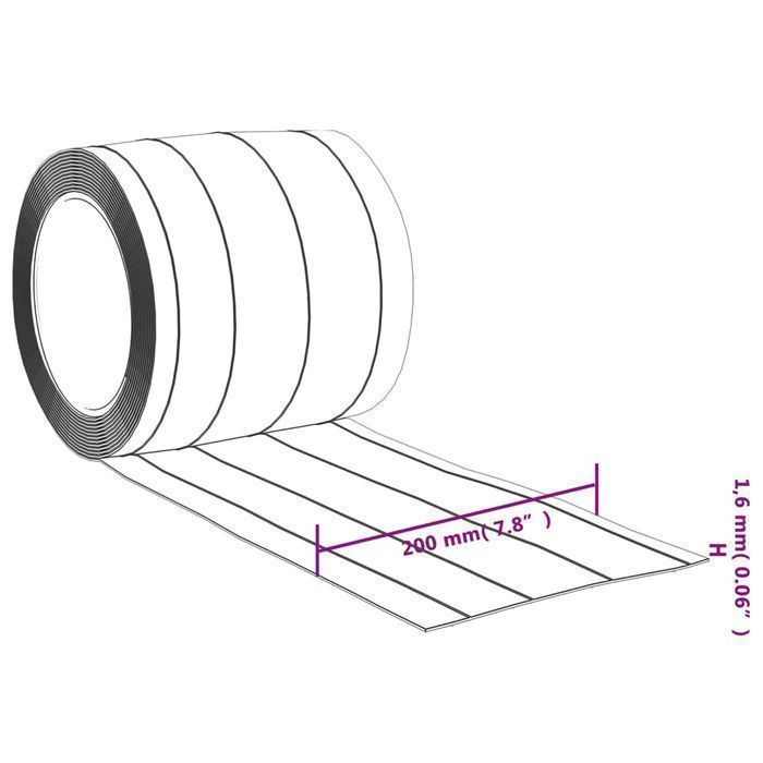 Kurtyna paskowa, przezroczysta, 200 mm x 1,6 mm, 50 m, PVC