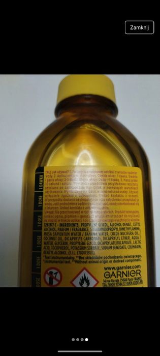 Garnier odżywka maska odżywka pineapple ananasowa hair food fructis