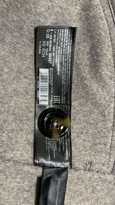 Пальто светло-серое Бренд Манго