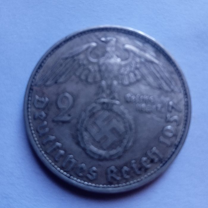 2 рейхсмарки серебро