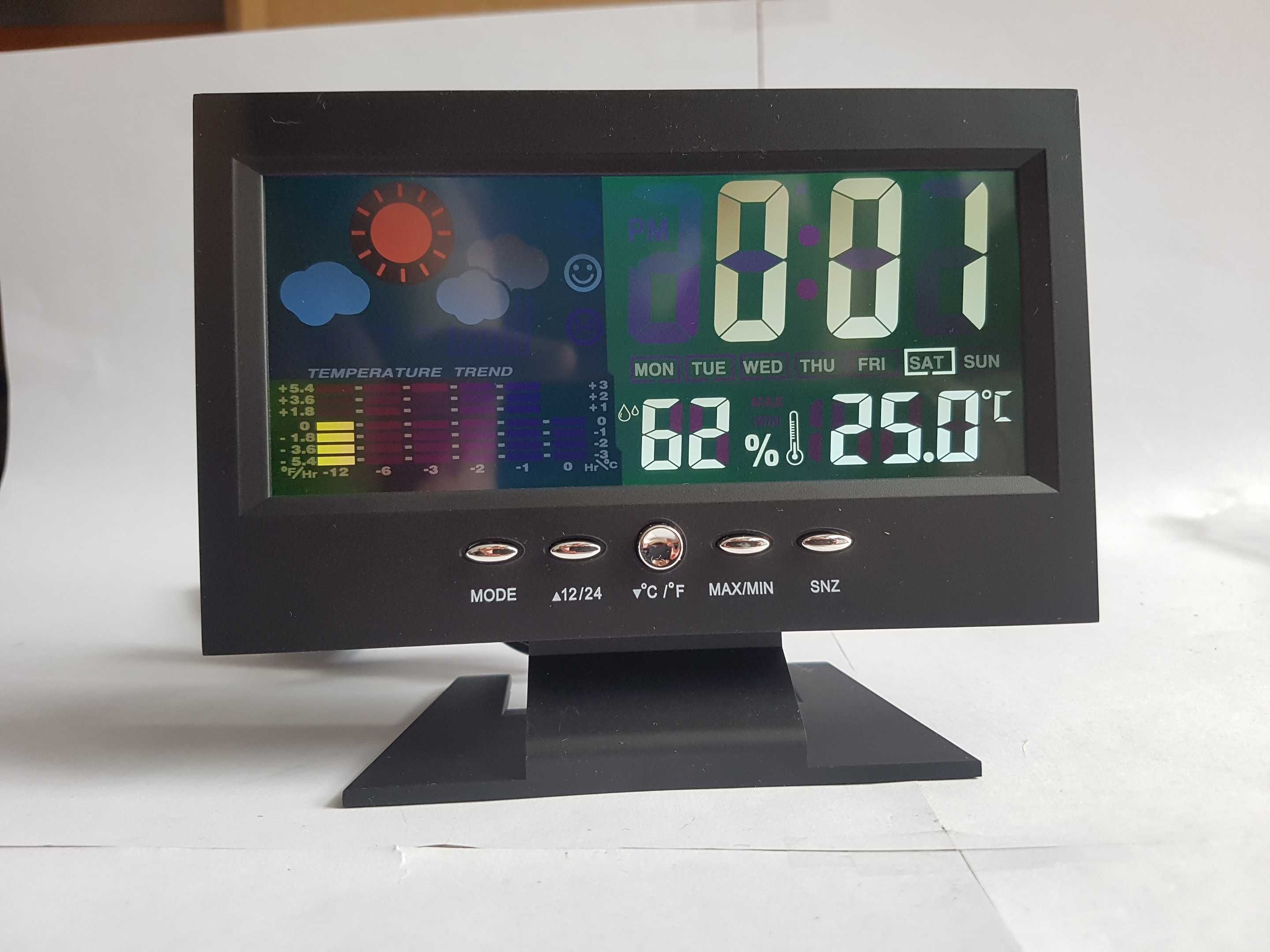 Zegar, Wetterstation, Digitaluhr, Thermometer, Hygrometer