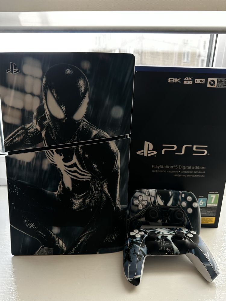 PlayStation 5 Slim Digital Edition 1TB Spider Man 2 джойстики CFI-2008
