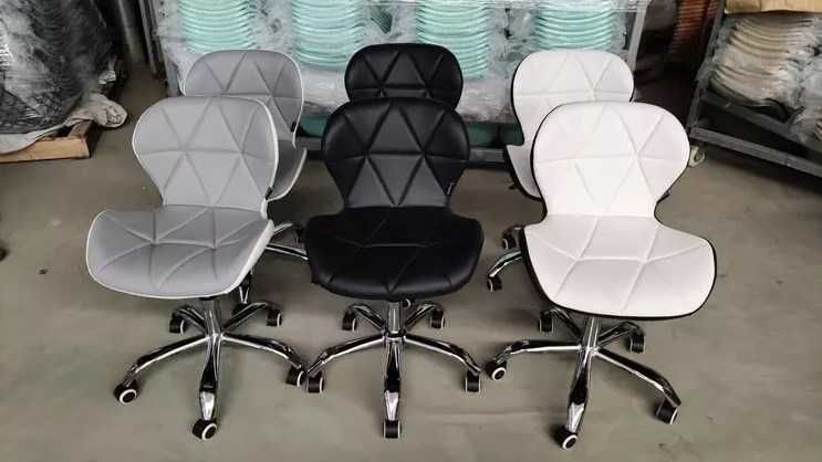 Кресло компьютерное стул офисный Demur Стілець компютерний сірий+білий