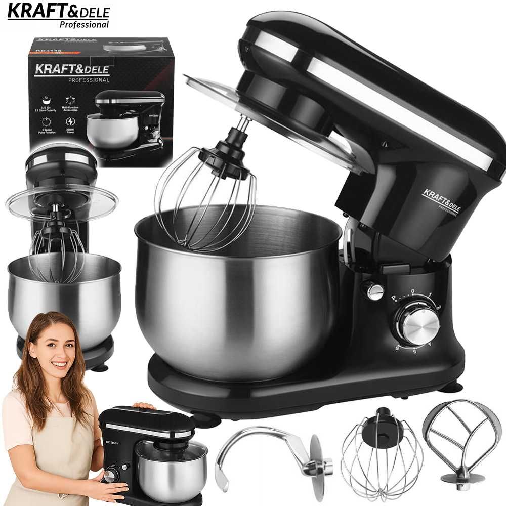 KRAFT&DELE Mikser Mixer Planetarny Robot Kuchenny 2500w 3w1 5l KD4146