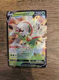 ORYGINALNA Karta Pokemon Chesnaught V 015/195 - Silver Tempest - Nowa