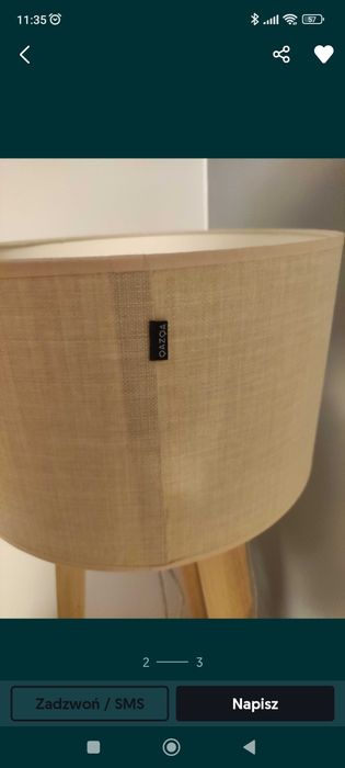 Nowoczesna lampa podłogowa QAZQA,stan bdb.