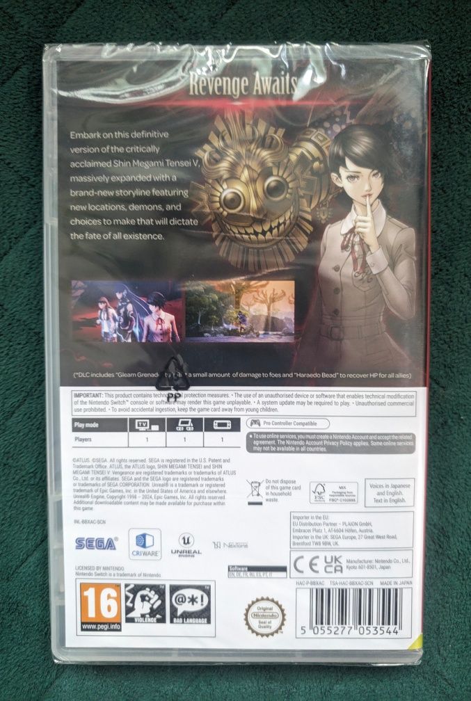 Shin Megami Tensei V Vengeance (Nintendo Switch, ENG) NOWA, W FOLII!