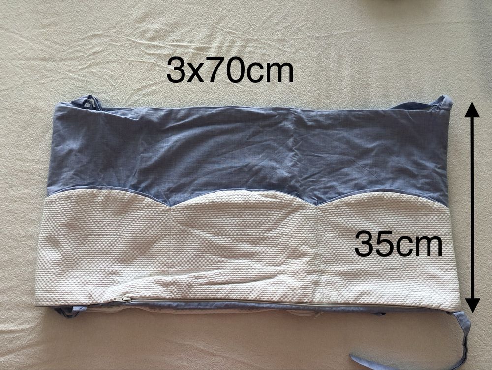 Lençois e protetor para cama de grades/berço
