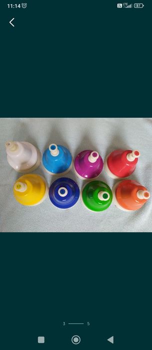 Dzwonki diatoniczne naciskane NOWE dzwoneczki instrument muzyczny dla