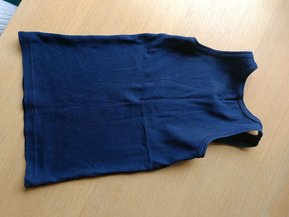 Zestaw 2 podkoszulek dla chłopca rozmiar 116 granatowa szara